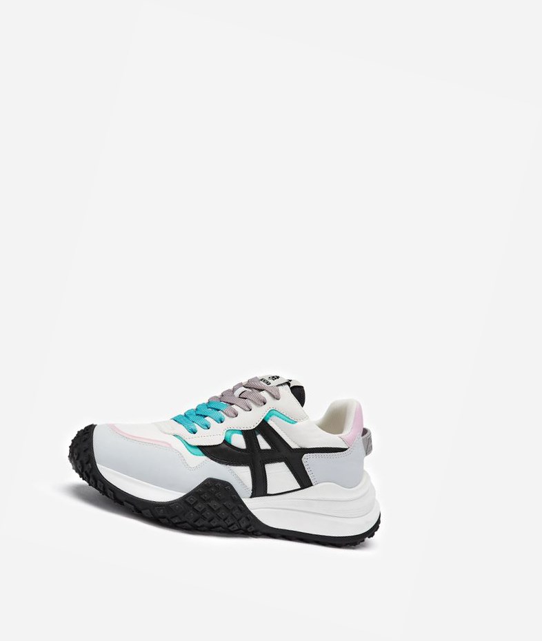 Low-Top Sneakers ASH Joker Femme Blanche Noir | NVQ-24326328