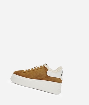 Low-Top Sneakers ASH Moby Be Kind Fur Femme Marron Blanche | ZMT-60647390