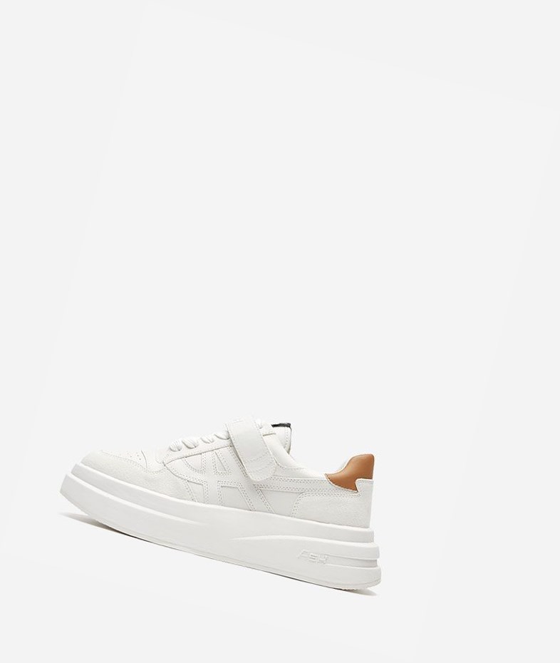 Low-Top Sneakers ASH Indy Femme Blanche Marron | OQV-14206159