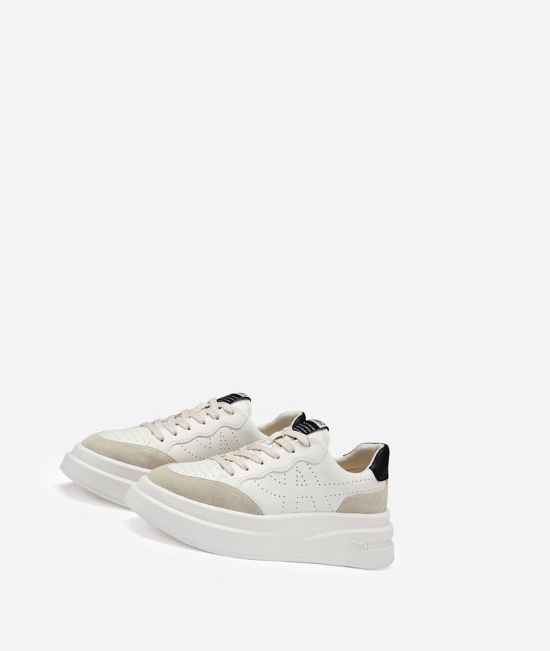 Low-Top Sneakers ASH Impuls Femme Blanche Noir | ESJ-58991678