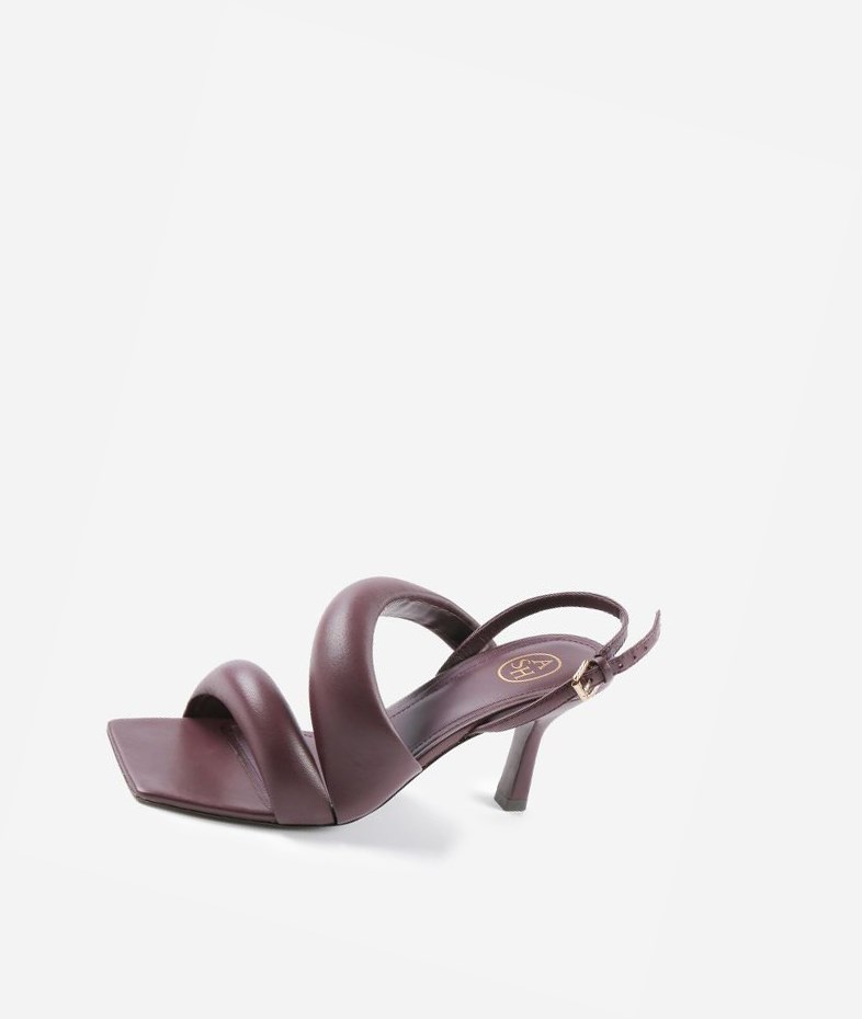 Heeled Sandals ASH Madison Femme Marron Foncé | MUT-05007500