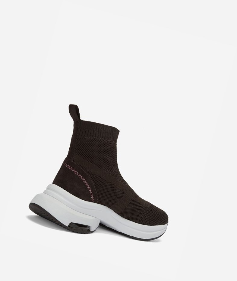 Sock Sneakers ASH Optic Femme Ganache / Ebano | QQE-33052330