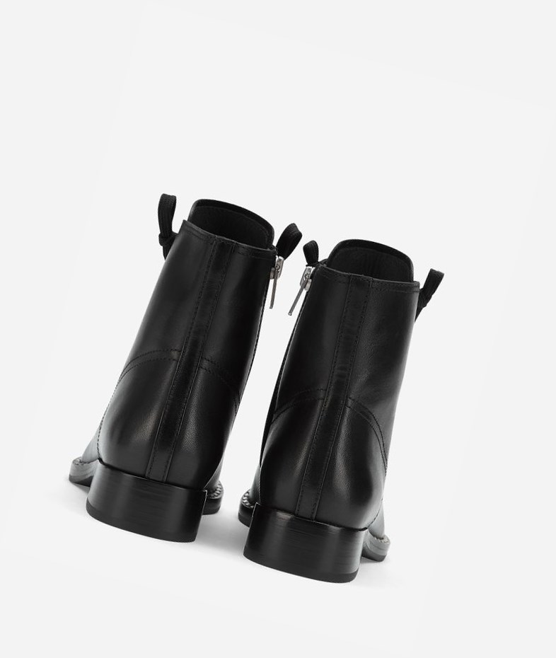 Bottes Plates ASH Weasel Femme Noir | TOW-00383322