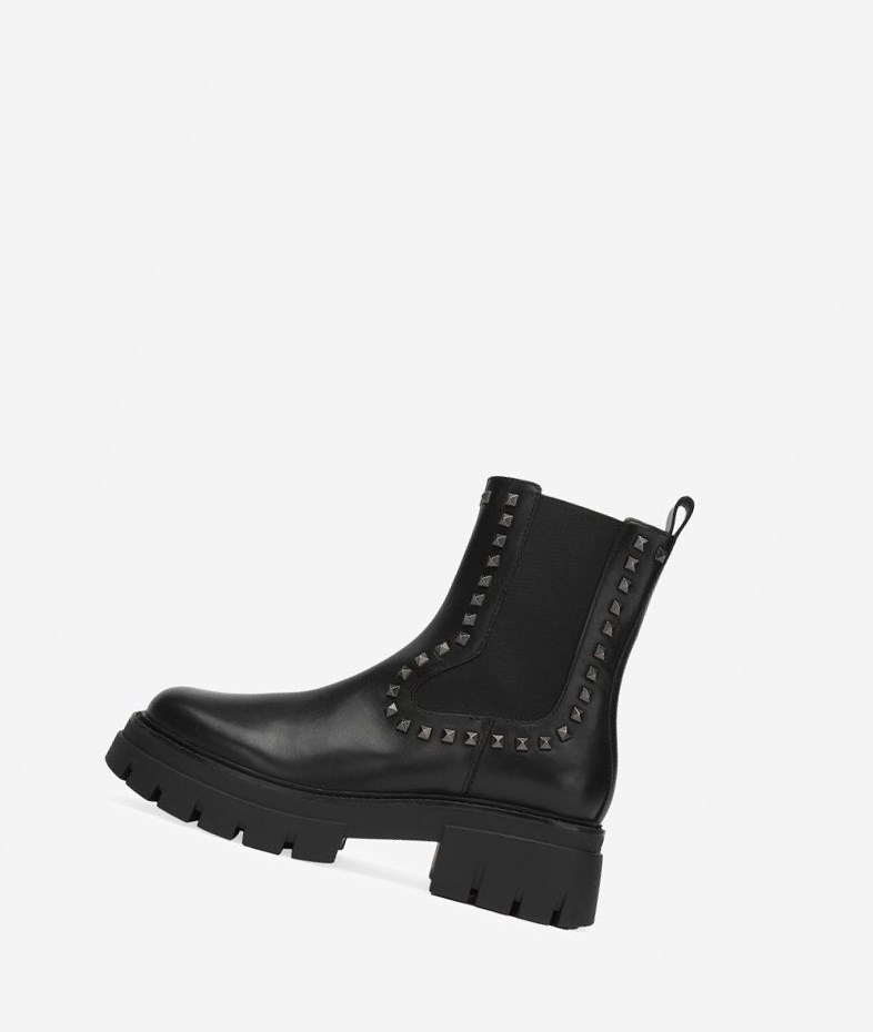 Bottes Moto ASH Lenny Studs Femme Noir | KGL-97010690