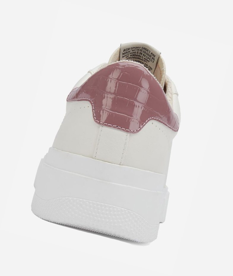 Low-Top Sneakers ASH Fury Bis Femme Blanche Rose | IVX-99040227