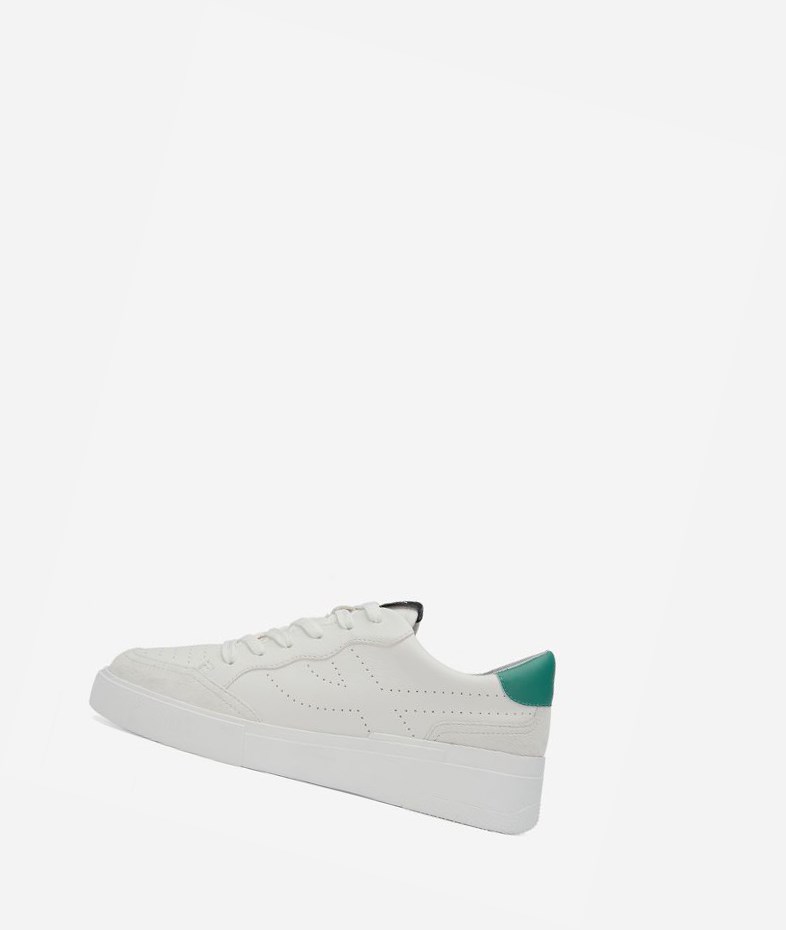 Low-Top Sneakers ASH Free Femme Blanche Vert | YAI-53308731