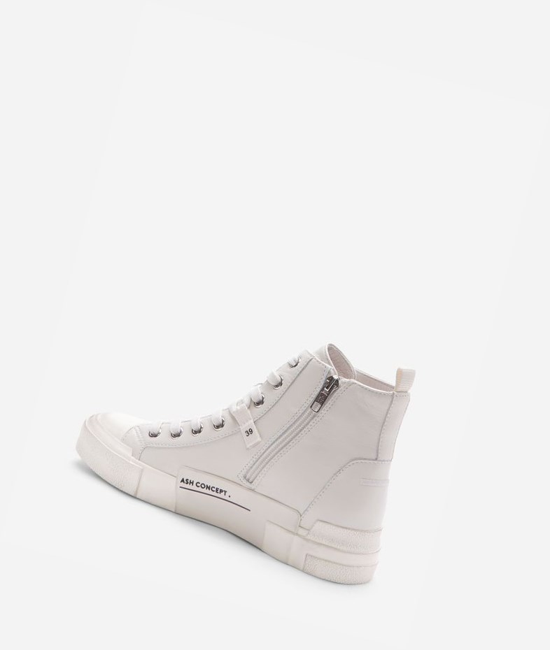 High-Top Sneakers ASH Gaudi Femme Blanche | PVD-65565242