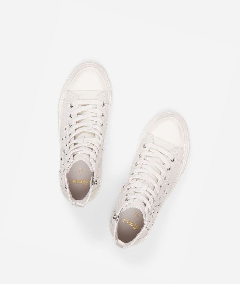 High-Top Sneakers ASH Gaudi Femme Blanche | PVD-65565242