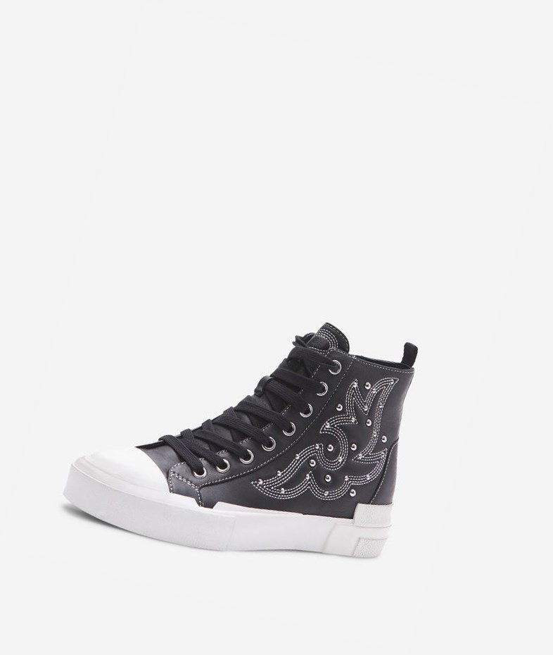 High-Top Sneakers ASH Gaudi Femme Noir | FEU-24792201