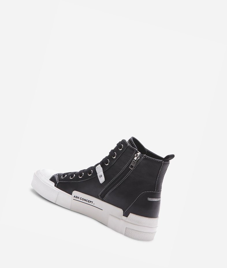 High-Top Sneakers ASH Gaudi Femme Noir | FEU-24792201