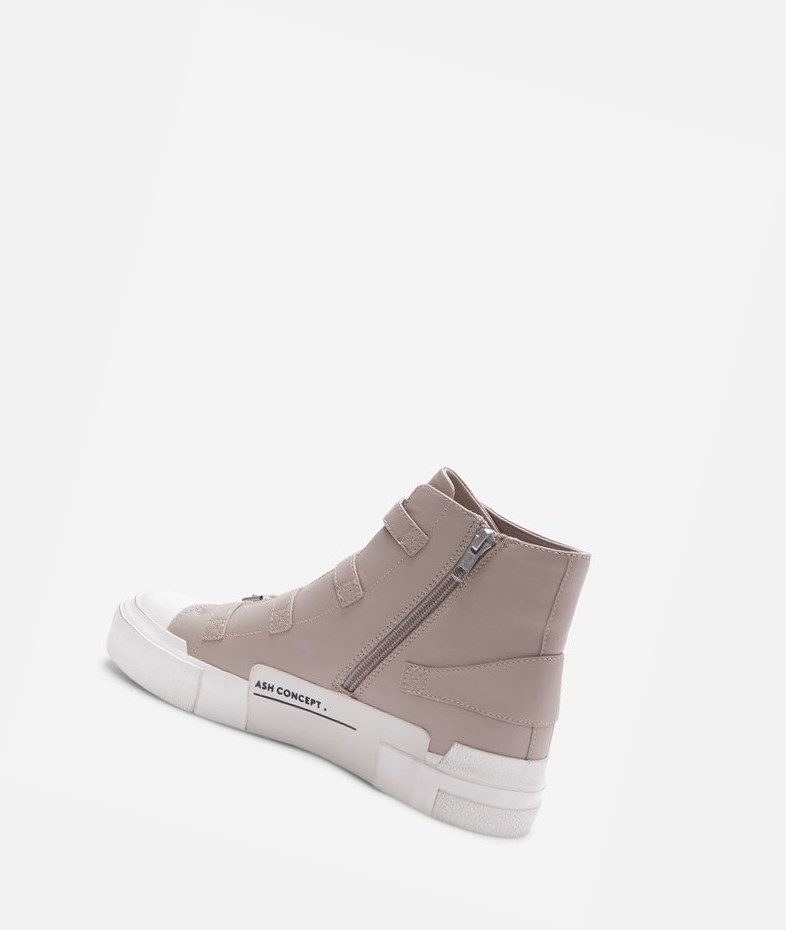 High-Top Sneakers ASH Gang Femme Pearl | XJK-51994108