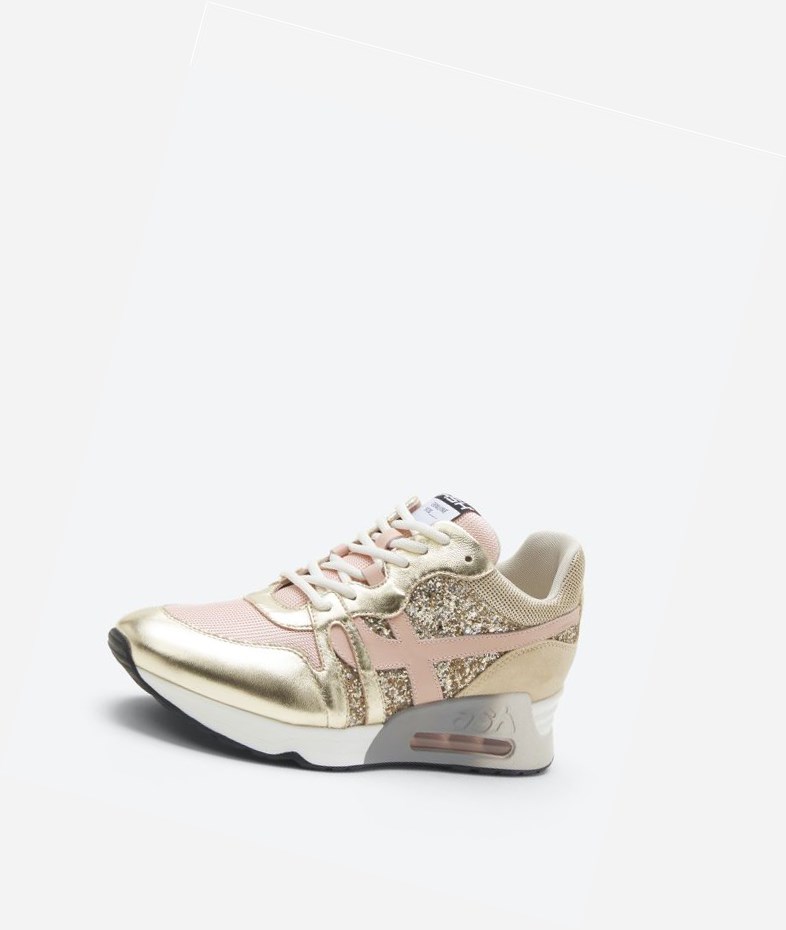 Low-Top Sneakers ASH Lux Femme Platine / Pinksalt | QTJ-68787810