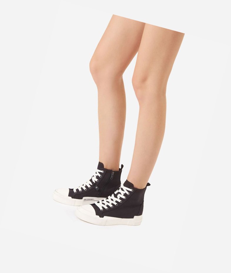 High-Top Sneakers ASH Ghibly Femme Noir | OOY-11026538