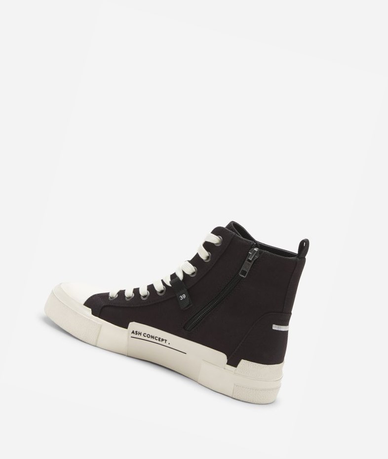 High-Top Sneakers ASH Ghibly Femme Noir | OOY-11026538