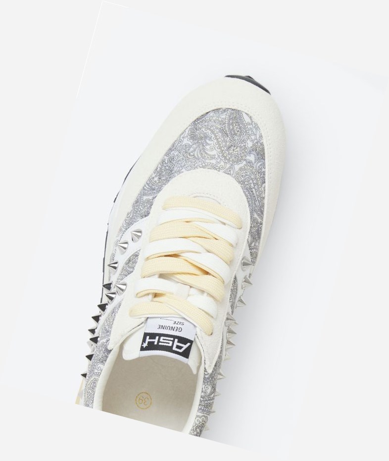 Low-Top Sneakers ASH Spider Studs Femme Blanche Blanche | PPD-33051964