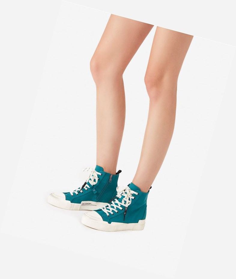 High-Top Sneakers ASH Ghibly Femme Petrol | AAM-20796366