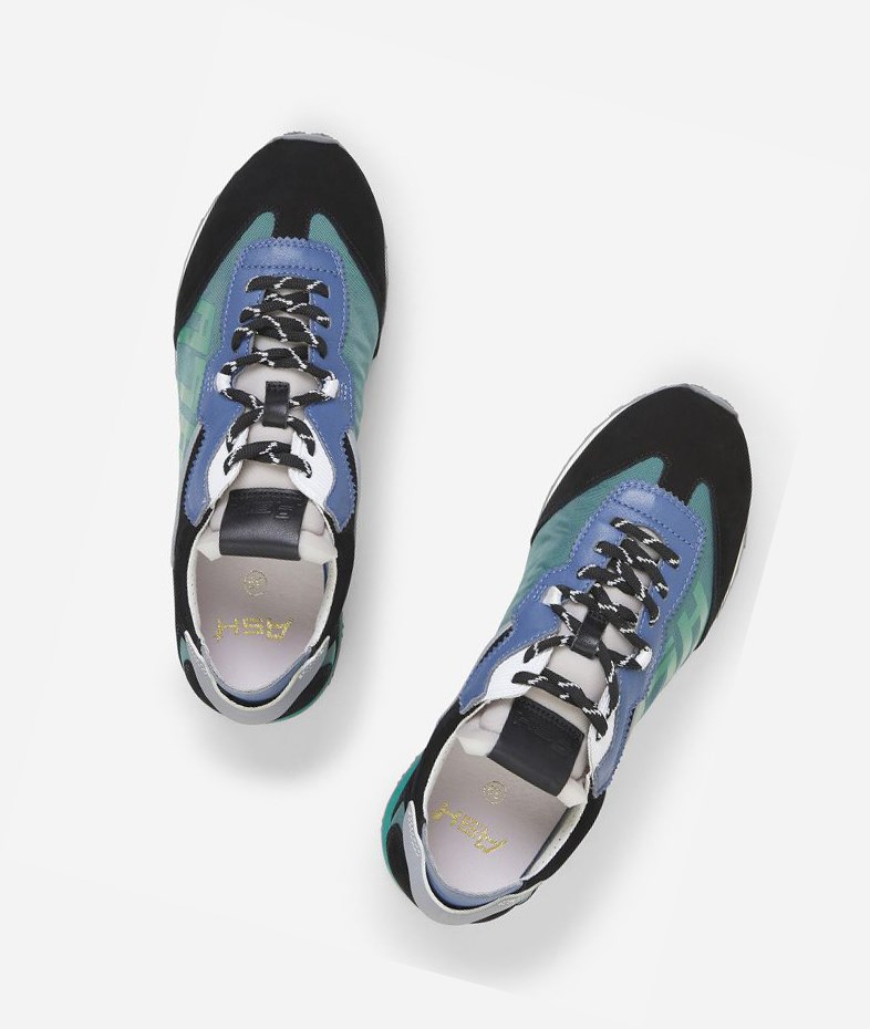 Low-Top Sneakers ASH Tiger Femme Noir Vert | OSW-25518150