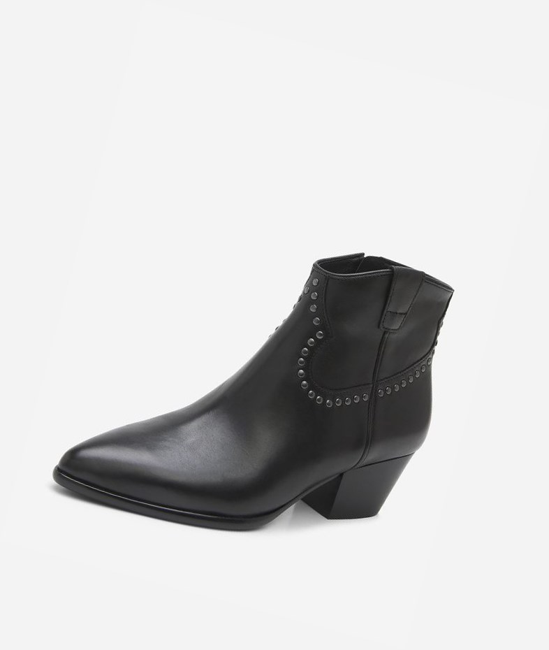 Bottines ASH Houston Bis Femme Noir | OAD-00322764