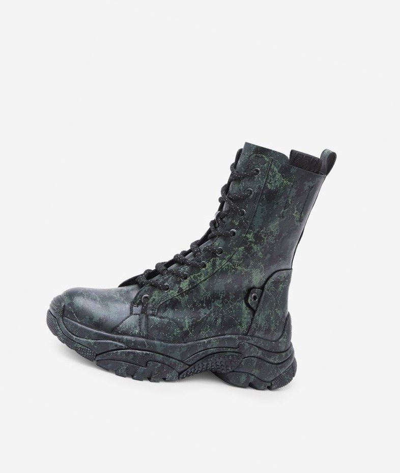 Basket Botte ASH Army Bis Femme Noir | OWD-05189603