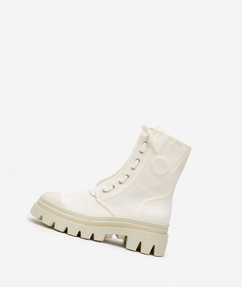 High-Top Sneakers ASH Phoenix Femme Talc | TIK-67918302